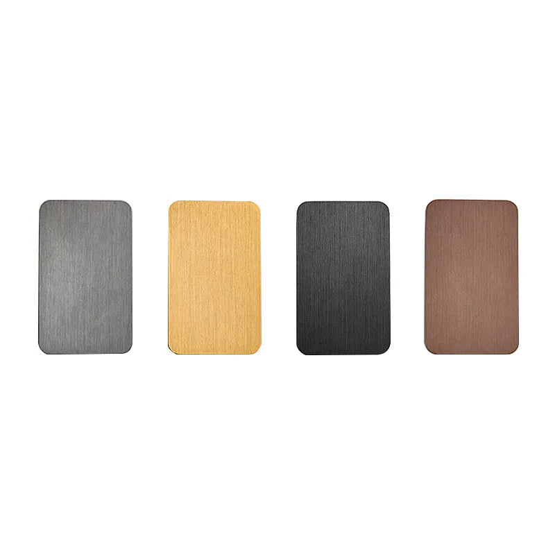 Metal Finishes Wall Light Contemporary Rectangular
