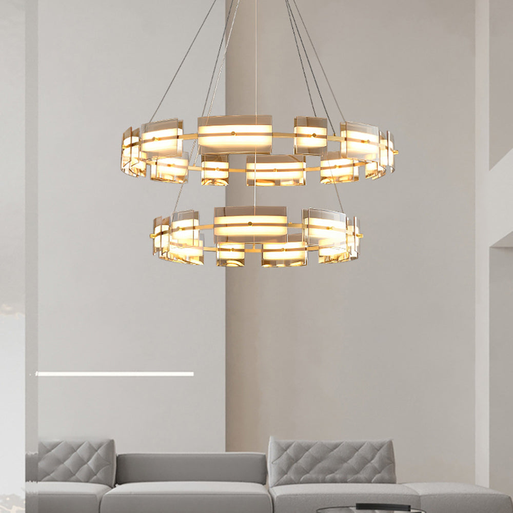 LED Bulbs Minimalist Ring Pendant Light