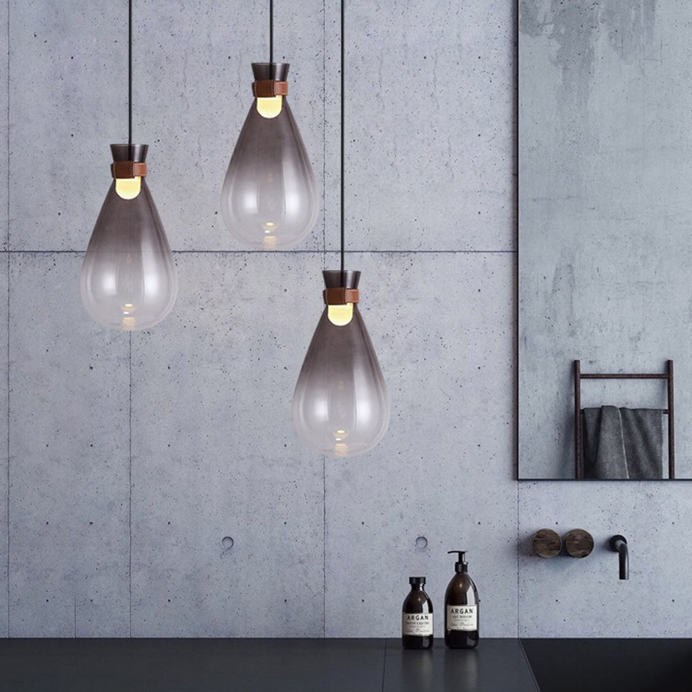 Elegant Ambiance Minimalist Teardrop Glass Pendant Light