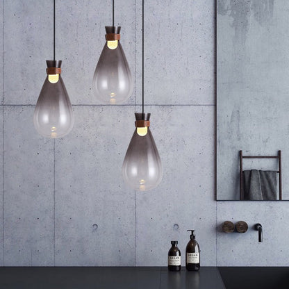 Elegant Ambiance Minimalist Teardrop Glass Pendant Light