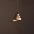 Soft Fabric Diffusion Elegant Pleated Pendant Light