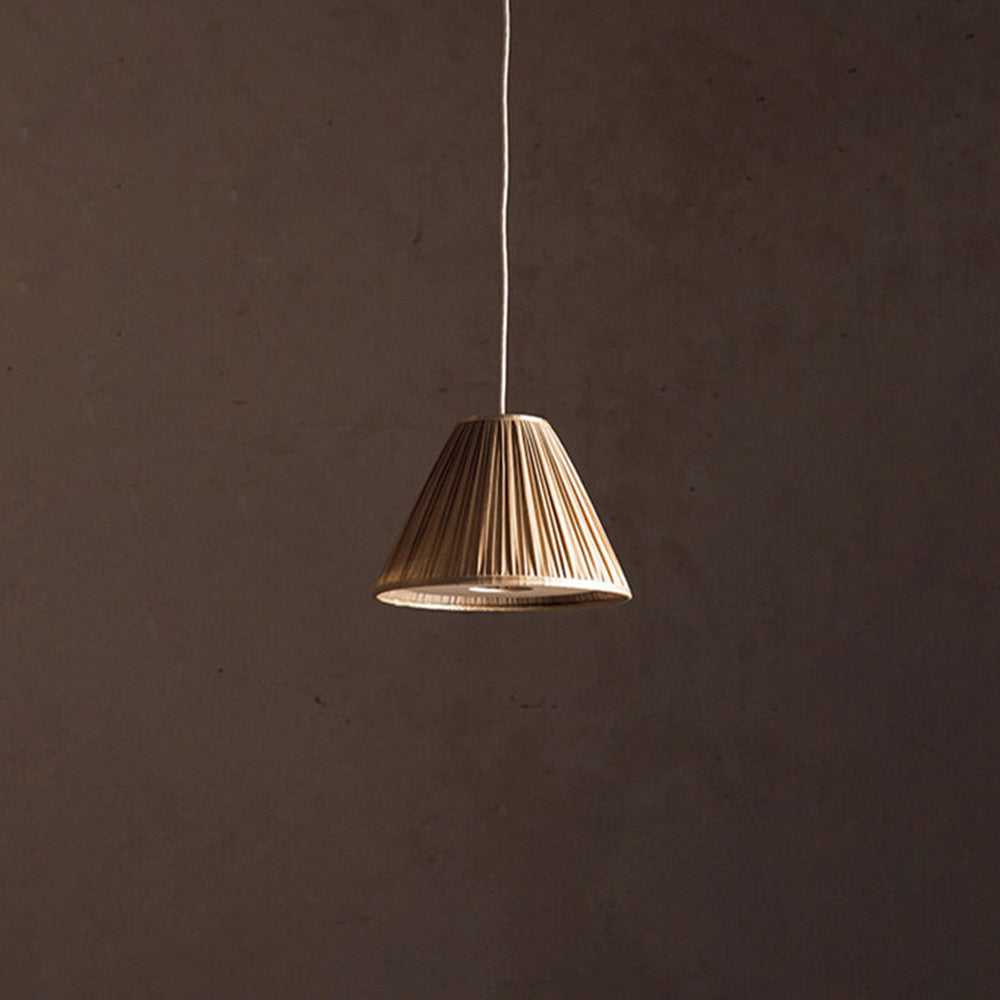 Soft Fabric Diffusion Elegant Pleated Pendant Light