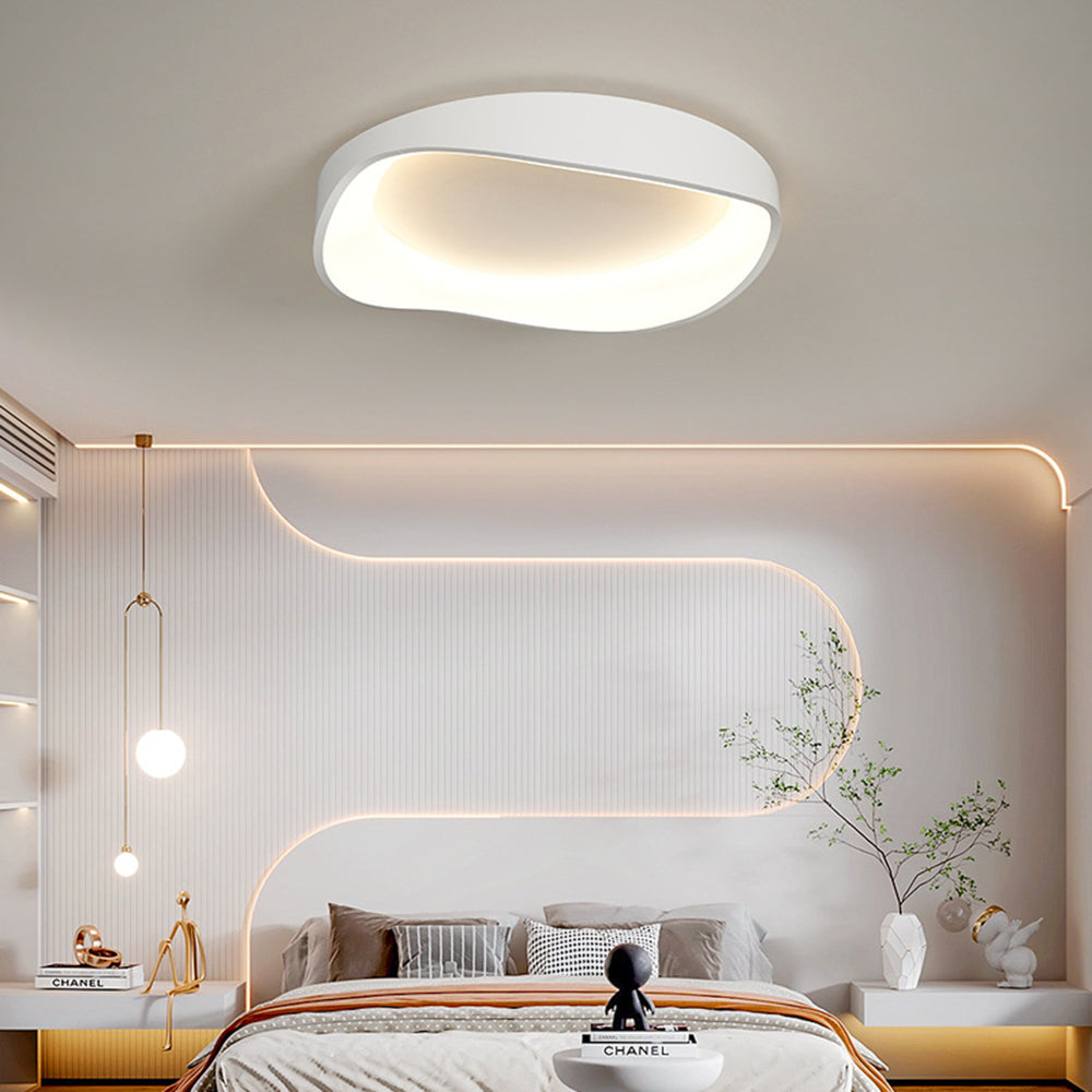 Ceiling Light Elegant Flush Mount Wave For Living Room And Bedroom