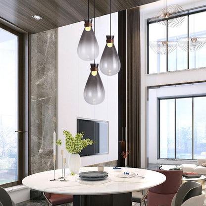 Elegant Ambiance Minimalist Teardrop Glass Pendant Light