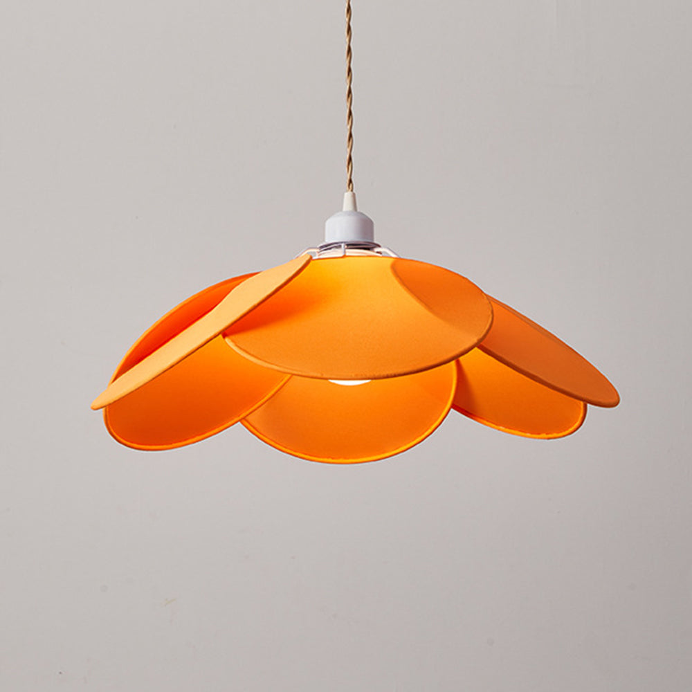 Warm Glow Elegant Fabric Flower Pendant Lamp
