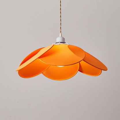 Warm Glow Elegant Fabric Flower Pendant Lamp
