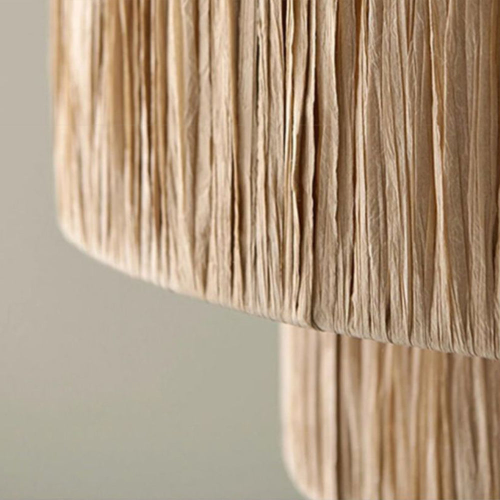 Cozy Ambiance Rustic Rattan Boho Pendant Light