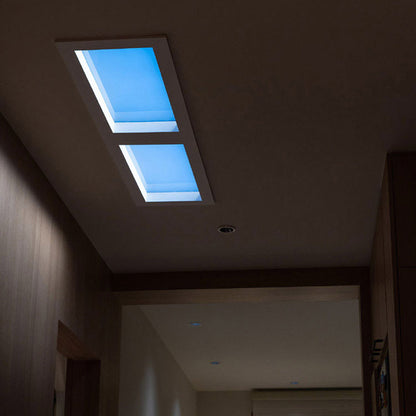 Remote Control Metal Flush Mount Ceiling Light Black