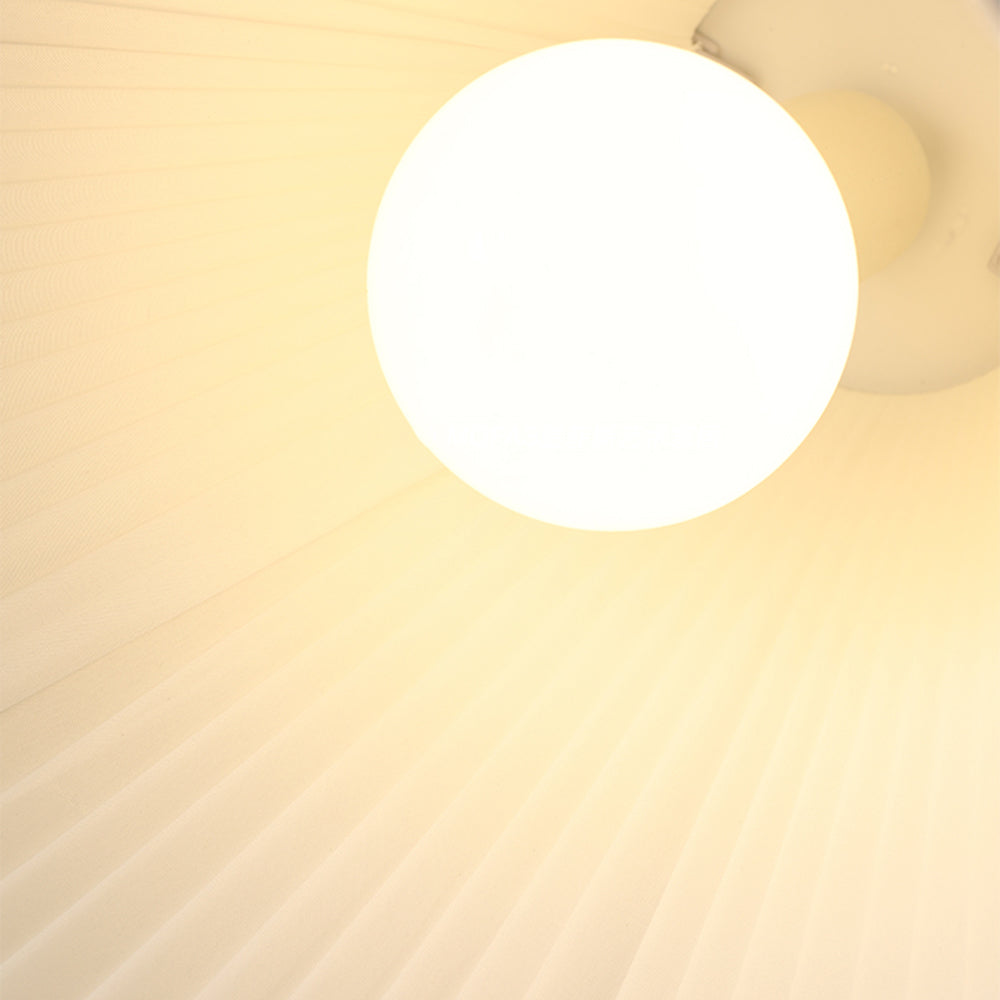 Soft Glow LED Pendant Light With Layered Fabric