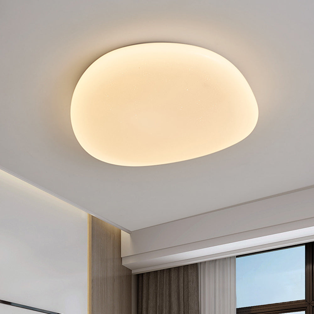 3 Colour Temperatures Ceiling Light Flush Mount With Pebble