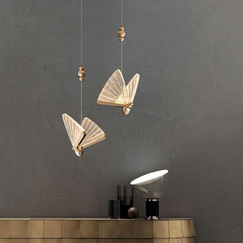 Pendant Light For Ambient Lighting Art Deco Butterfly