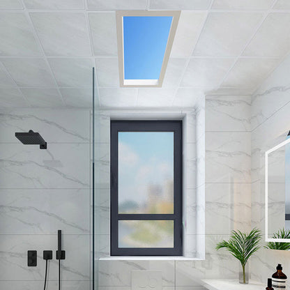 Remote Control Metal Flush Mount Ceiling Light Black