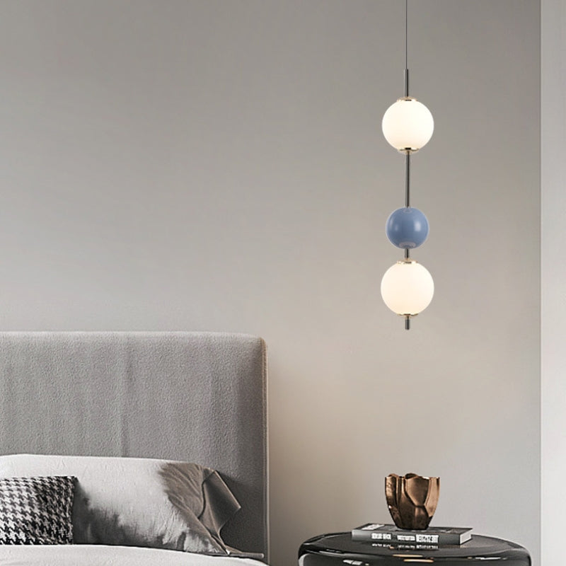 Pendant Light for Warm Ambience in Red Metal LED