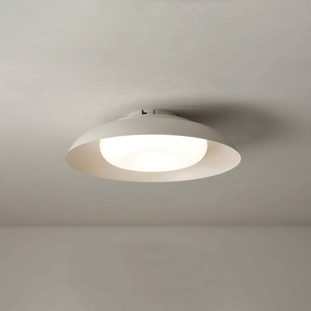 Flush Mount Nordic Ceiling White Light Bowl