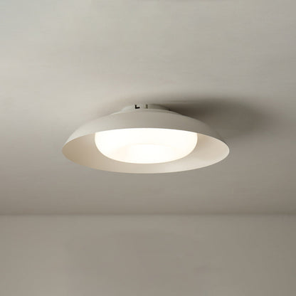 Flush Mount Nordic Ceiling White Light Bowl