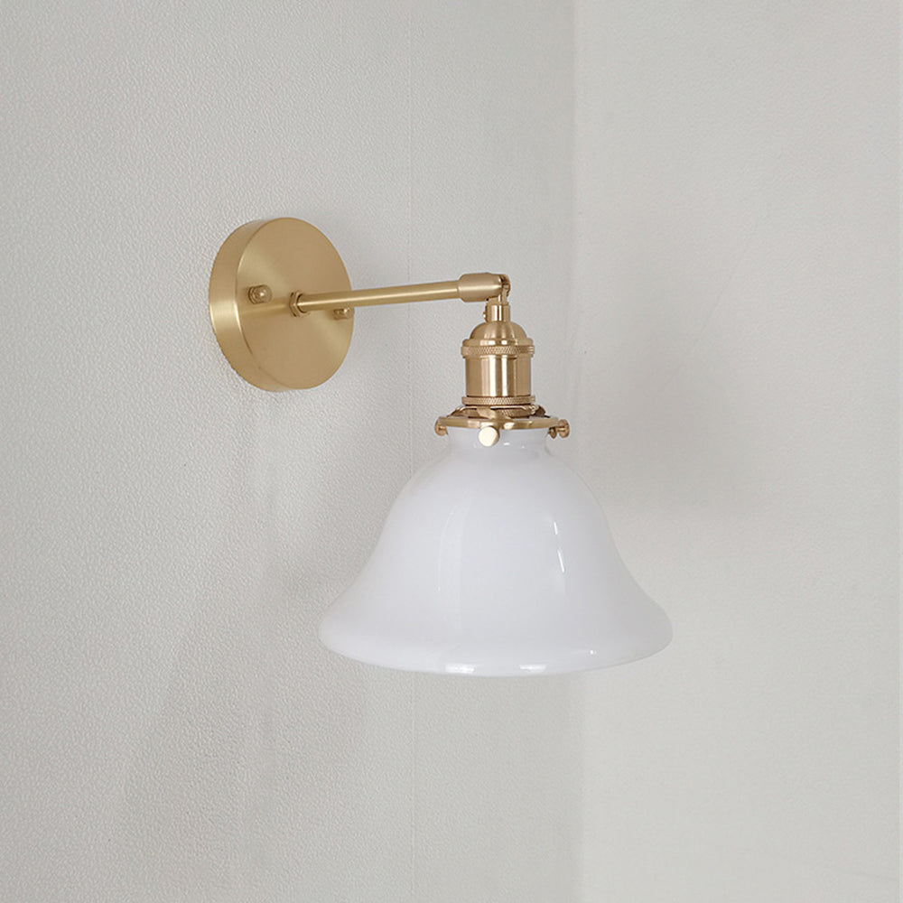 Green Or White Metal Frame And Glass Diffusion Foldable Wall Lamp