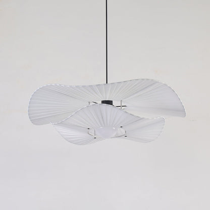 Suspension Nordique Pendante Moderne en Métal et Tissu Blanc
