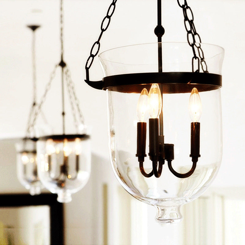 Living Room Ambience Industrial Glass Pendant Lamp