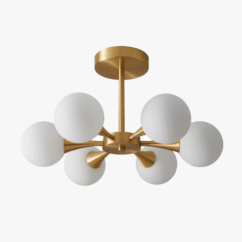 Glass Bubble Contemporary Aurora Ceiling Mount Flush Light