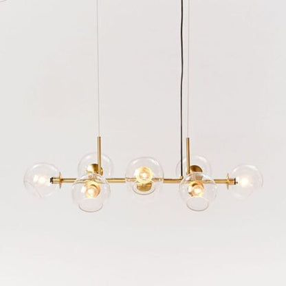 Pendant Light with Glass Globe for Ambient Living Room Ambiance