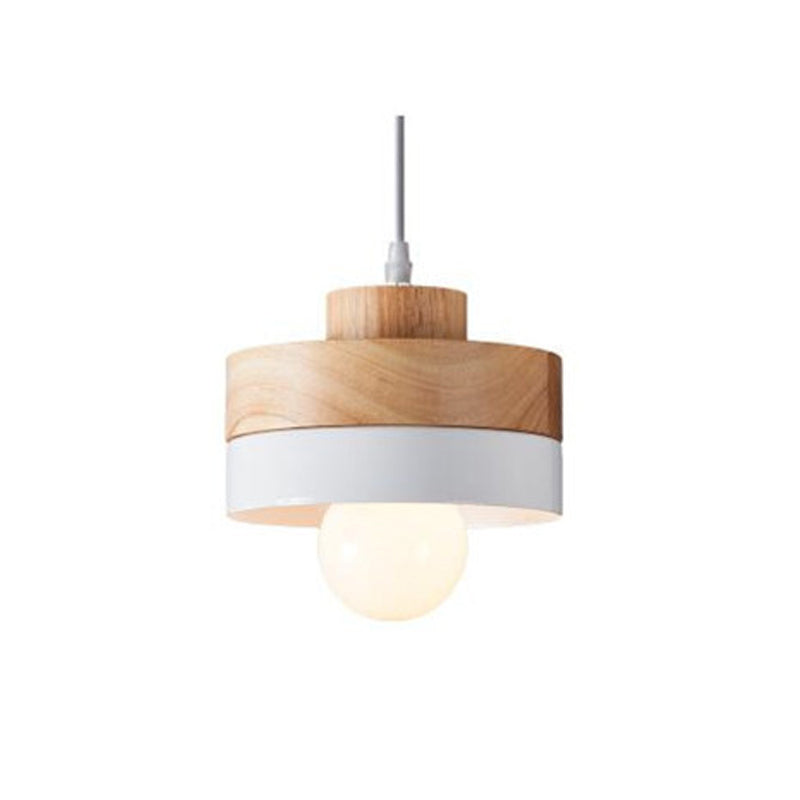 Wooden Minimalist Geometric Light Pendant For Living Rooms