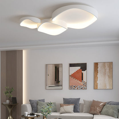 Ceiling Light Elegant Flush Mount Wave For Living Room And Bedroom