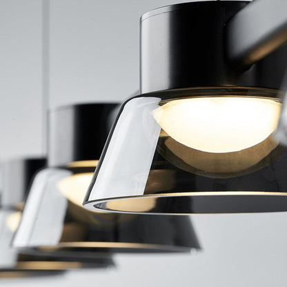 Modern Black Linear Metal Pendant Light For Ambient Lighting