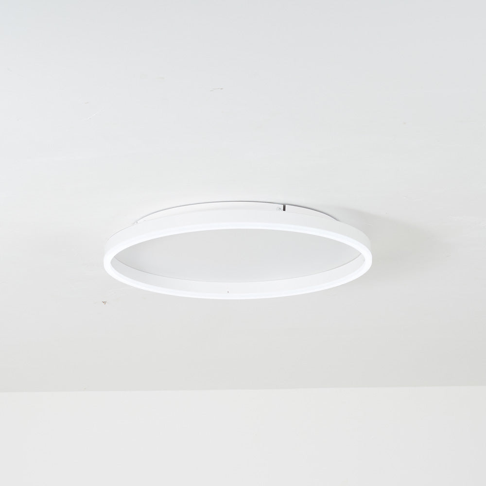 Black Gold Or White Sleek Circular Flush Mount Ceiling Light