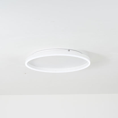 Black Gold Or White Sleek Circular Flush Mount Ceiling Light