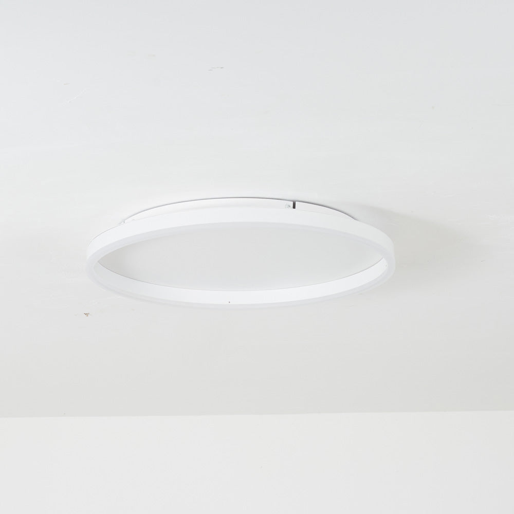Black Gold Or White Sleek Circular Flush Mount Ceiling Light