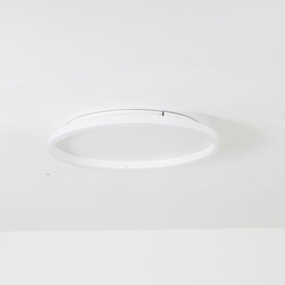 Black Gold Or White Sleek Circular Flush Mount Ceiling Light