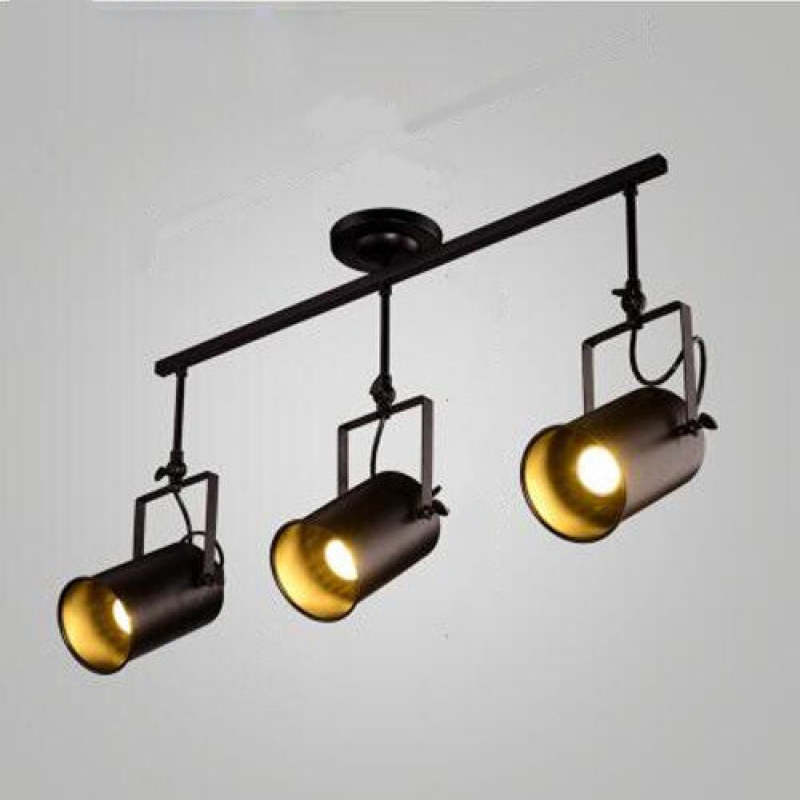 Adjustable Elegant Semi Flush Black Ceiling Light