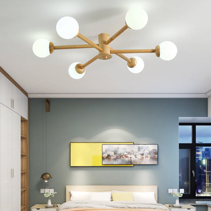 LED Ceiling Light With E27 Base NovaGlow Six Or Eight Head