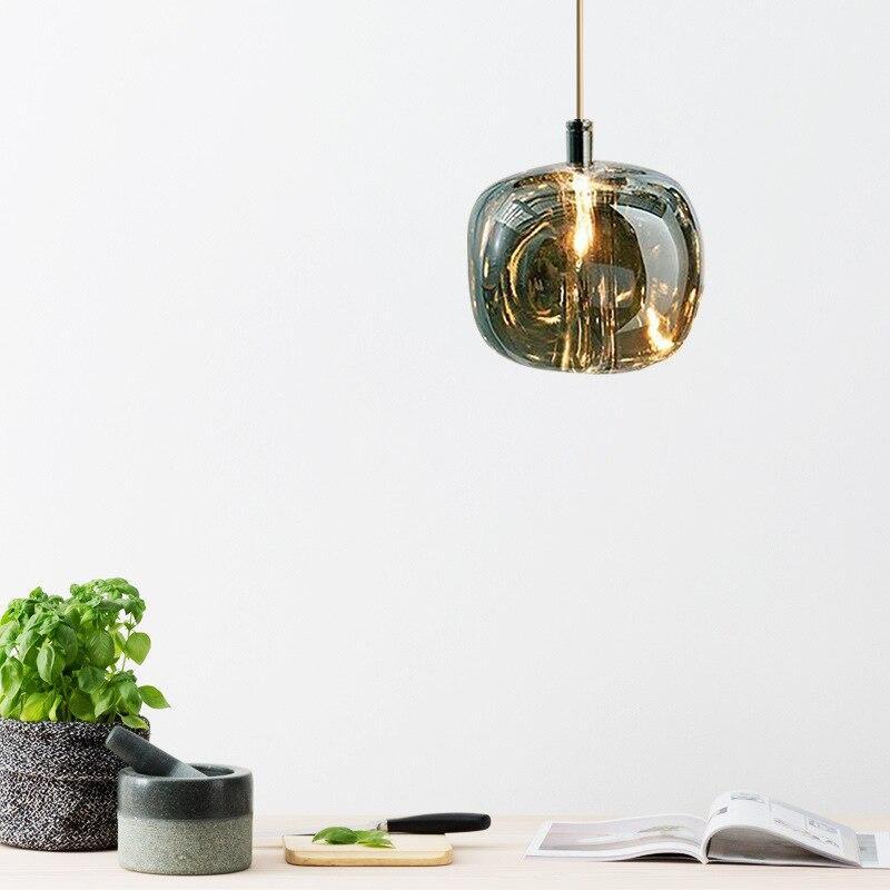 Warm Glow LED Bubble Glass Pendant Light