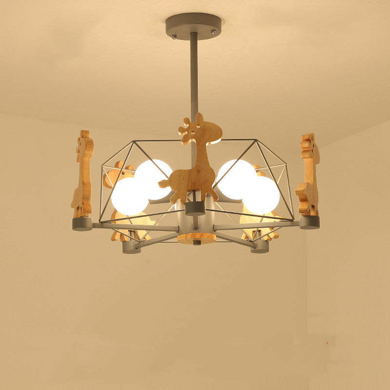 Ceiling Mount Flush LED Giraffe Motif Light