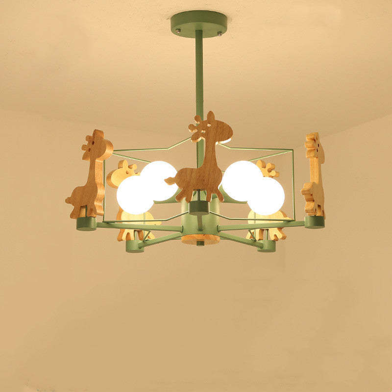 Ceiling Mount Flush LED Giraffe Motif Light