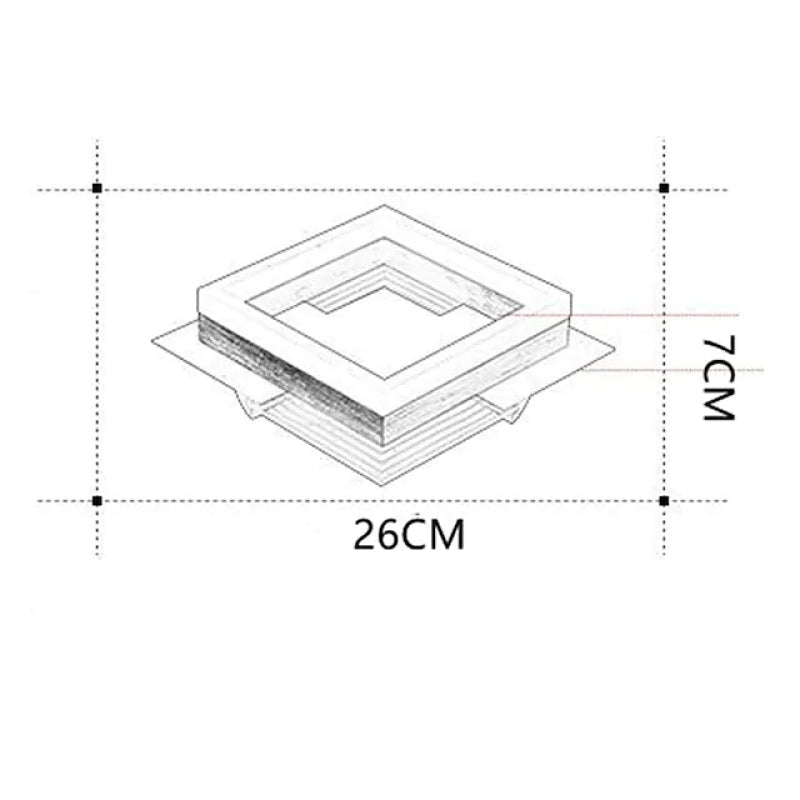 Gold LED Ceiling Light Flush Mount For Bedroom And Living Room By Arisha