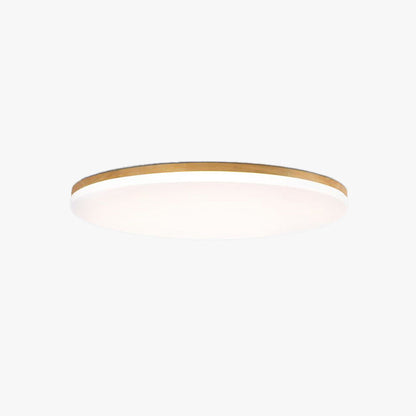 Ceiling Light With Soft LED Glow And Wood Acrylic Ring