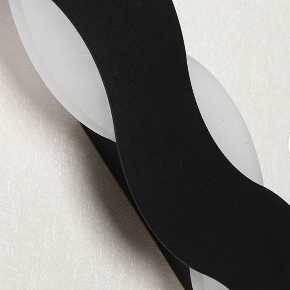 Living Room Modern Wave Black And White Wall Light