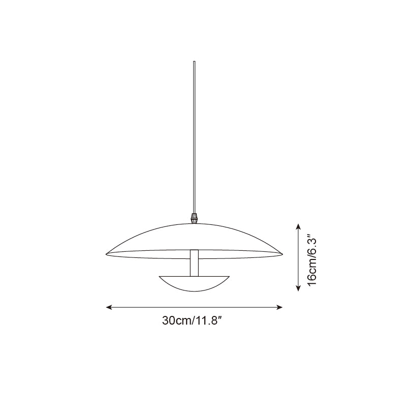 Integrated LED Minimalist Black Pendant Light