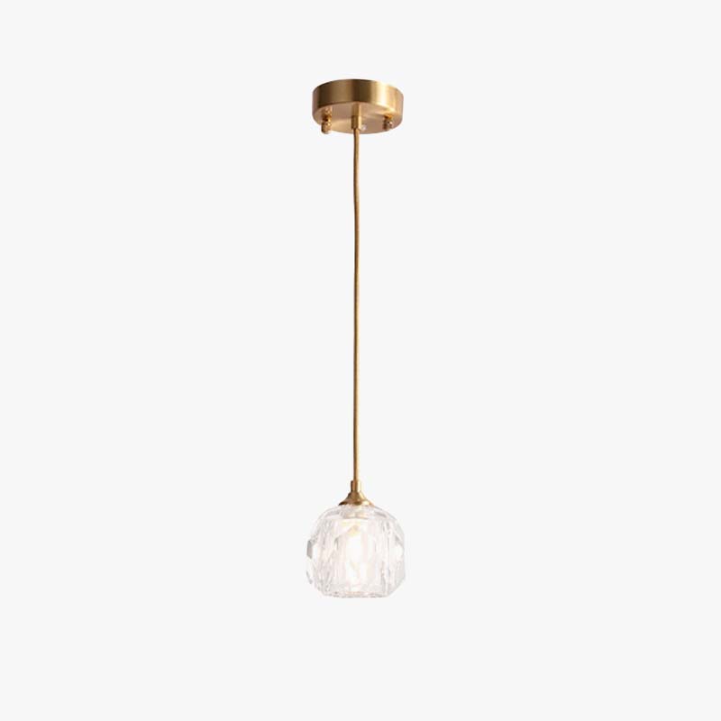 Waterproof and Drop-Proof Golden Diamond Pendant Light
