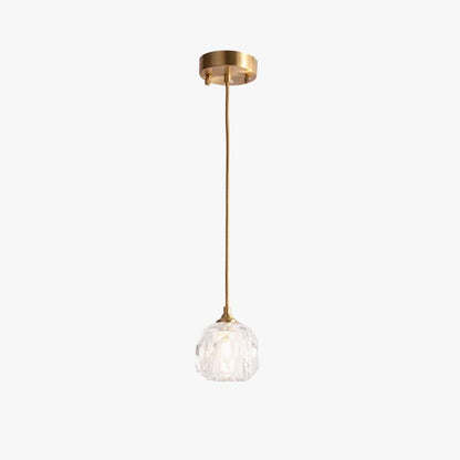 Waterproof and Drop-Proof Golden Diamond Pendant Light