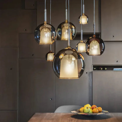 Pendant Light Elegant Glass Globe For Dining Room