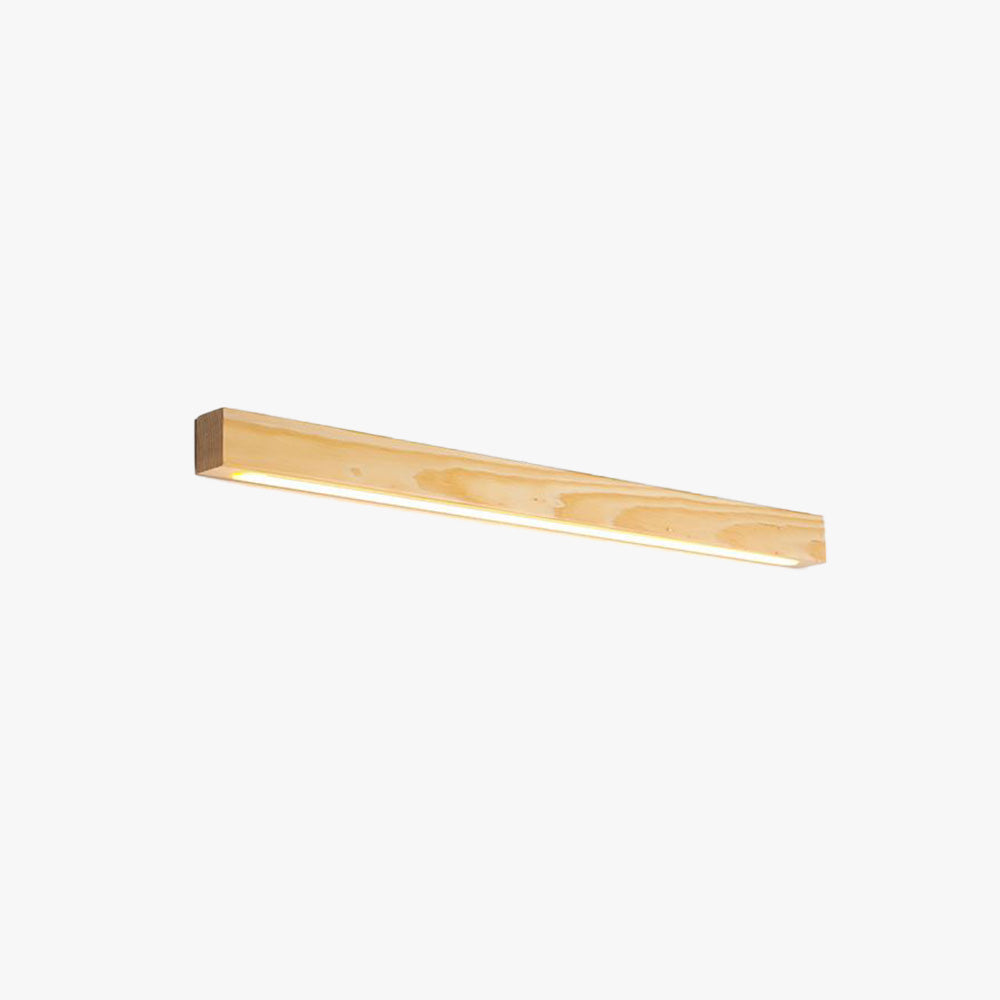 Wall Lamp Linear Wood Natural For Ambience Warm