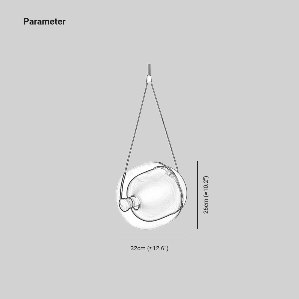 Ambient Glow Modern Glass Bubble Pendant Light