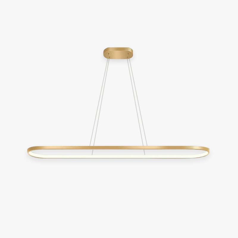 Minimalist Oval Pendant Light Featuring Warm Glow