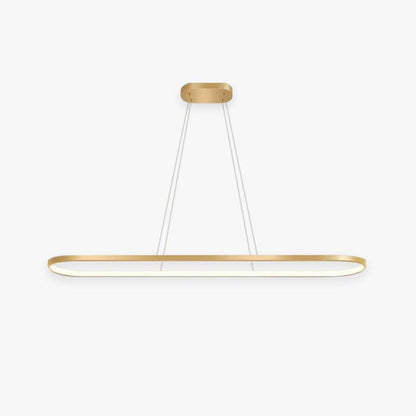 Minimalist Oval Pendant Light Featuring Warm Glow