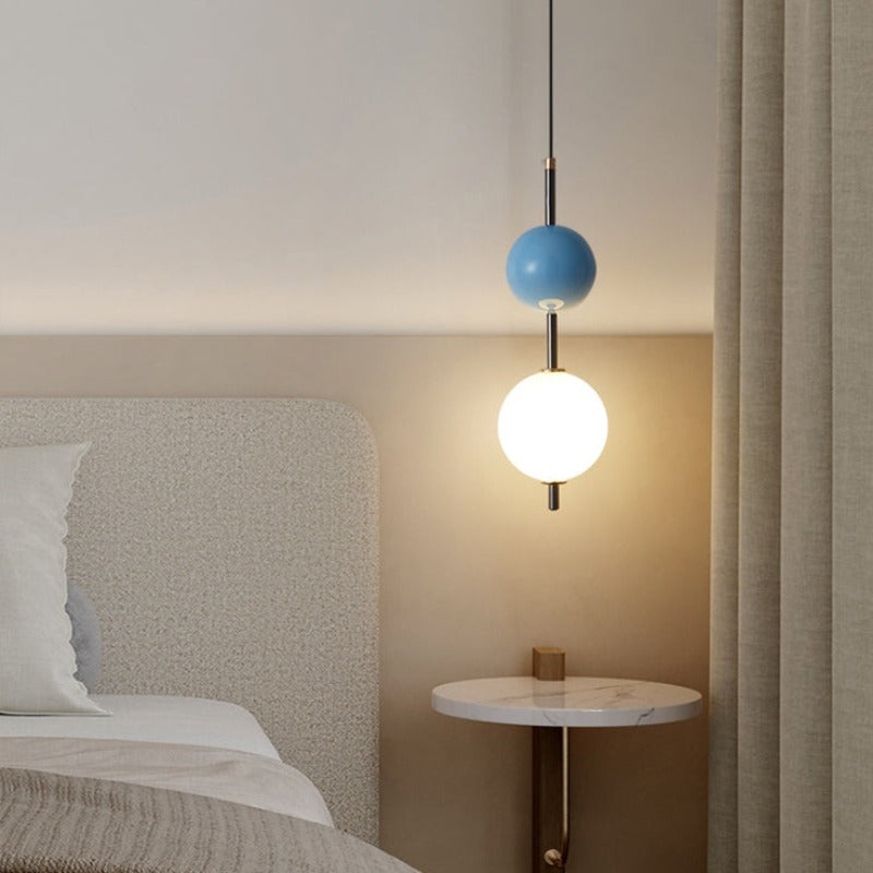 Pendant Light for Warm Ambience in Red Metal LED