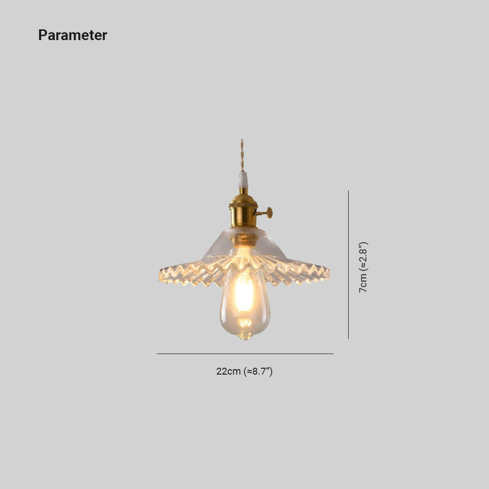 Timeless Elegance Art Deco Brass Glass Pendant Light