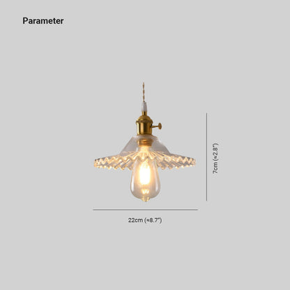 Timeless Elegance Art Deco Brass Glass Pendant Light